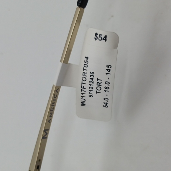 NWT MEN'S M. AMERICA EYEGLASS FRAMES MU117 TORTOISE - Picture 5 of 5